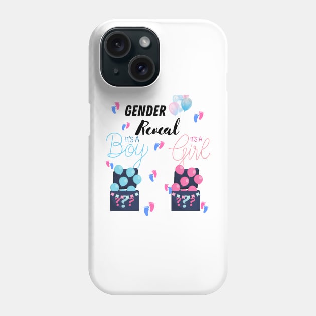 Gender Reveal Phone Case by AlGenius