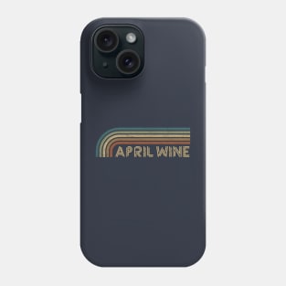 April Wine Retro Stripes Phone Case