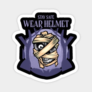 Wear Helmet – Mummy Safety Warning Magnet