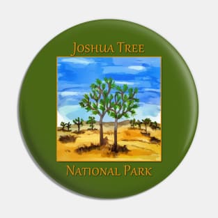 Joshua Tree National Park hand drawn illustration Pin