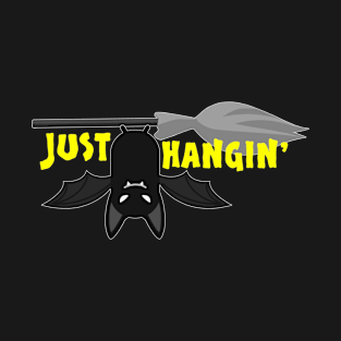 Just Hangin' Bat and Broomstick T-Shirt