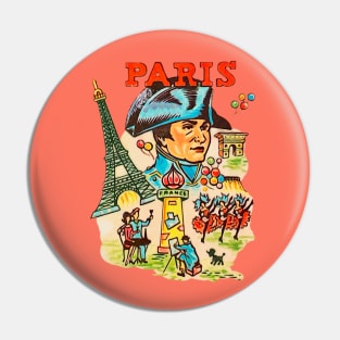 Paris Souvenir 1960s Pin