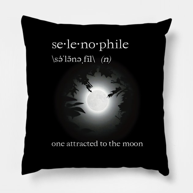 Encyclopaedia tenebrarum: Selenophile Pillow by Improgism 