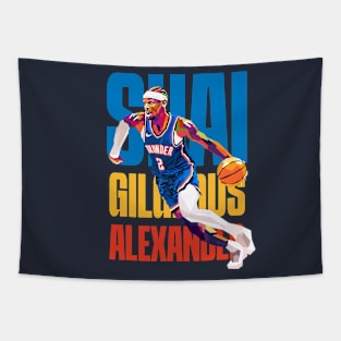 Shai Gilgeous Alexander WPAP Tapestry