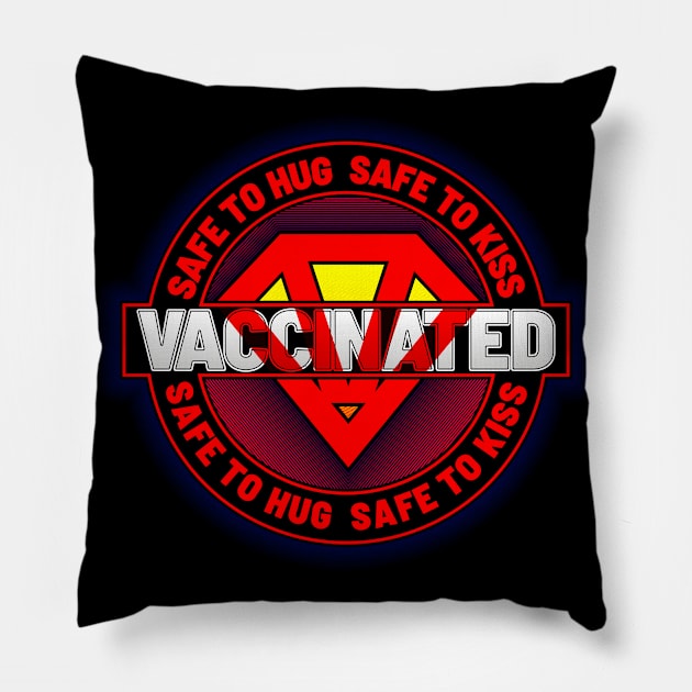 Vaccinated Pillow by CreativeWear