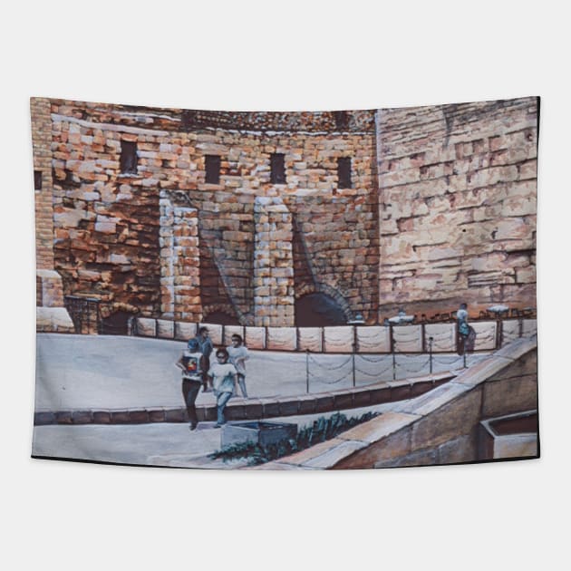 Children Of Israel’s 2nd Temple Tapestry by gayeelise