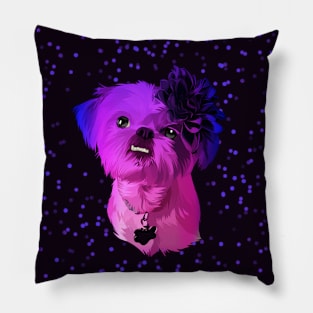 Dog cat colorful Pillow