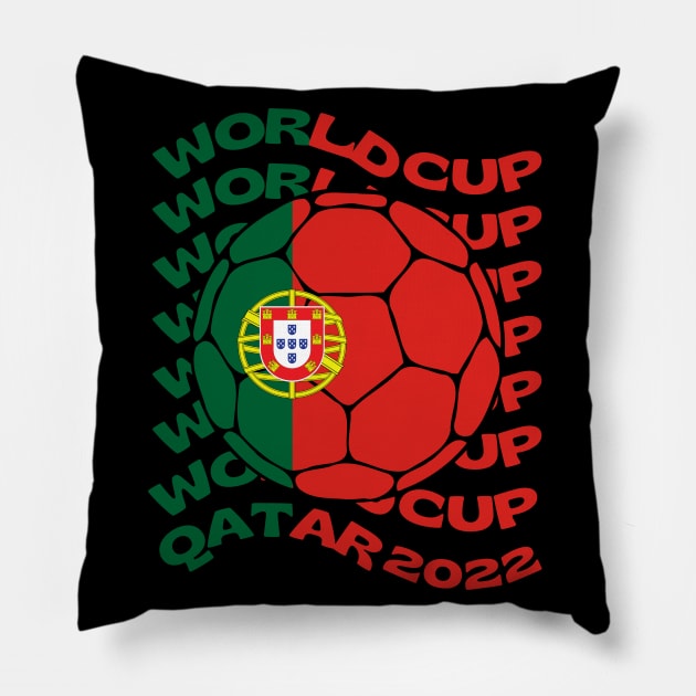 Portugal World Cup Pillow by footballomatic