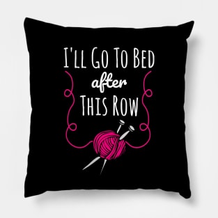 Funny Knitting, Cute Knitter Saying, Love to Knit Pillow