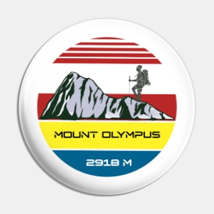 Mount Olympus, 2918m ,Climber Pin