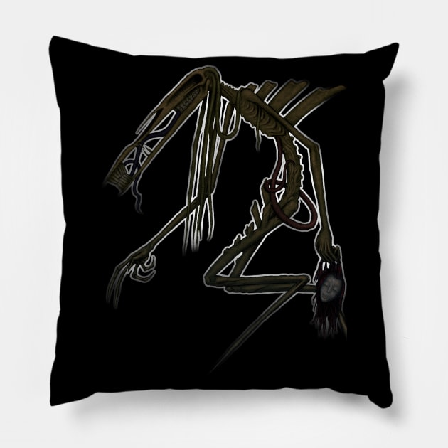 Koxix Annelidosteofid (with outline) Pillow by Exuvia