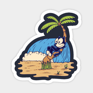 Felix relaxing on a coconut tree Magnet