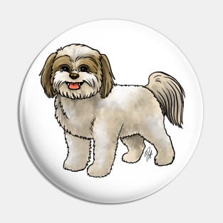 Dog - Shih Poo - Cream and Tan Pin