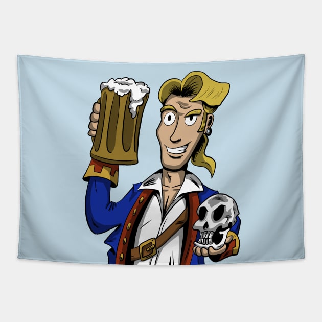 Guybrush Threepwood Tapestry by Black Snow Comics