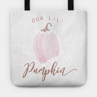 Our lil' Pumpkin Watercolor Pink Pumpkin Tote