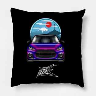 maruti suzuki swift pearl purple Pillow