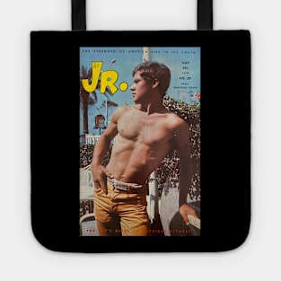 JR. Junior - Vintage Physique Muscle Male Model Magazine Cover Tote