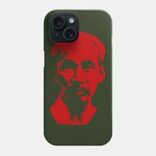 Ho Chi Minh Silhouette - Historical, Vietnamese, Revolutionary, Communist, Anti Imperialist, Vietnam War Phone Case