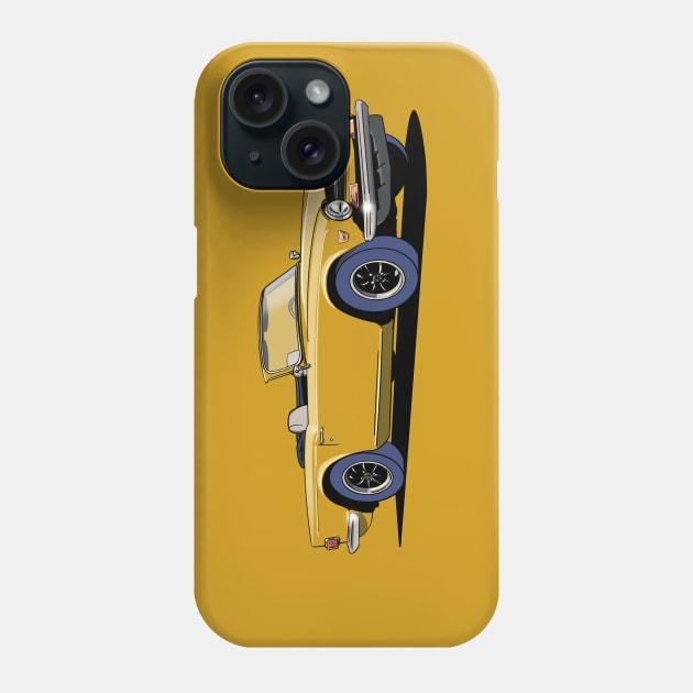 Triumph TR6 Car in mustard Phone Case by Webazoot