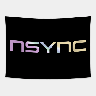 Nsync Typograph Gradient Tapestry