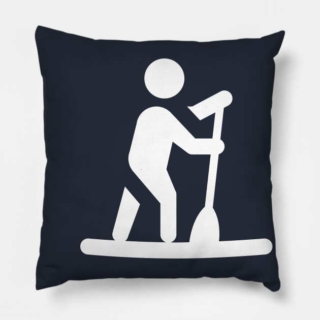 Stand Up Paddle Design Pillow by Hayden Mango Collective 