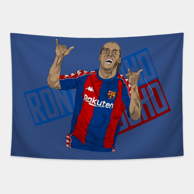 Ronaldinho Tapestry by AlexCont