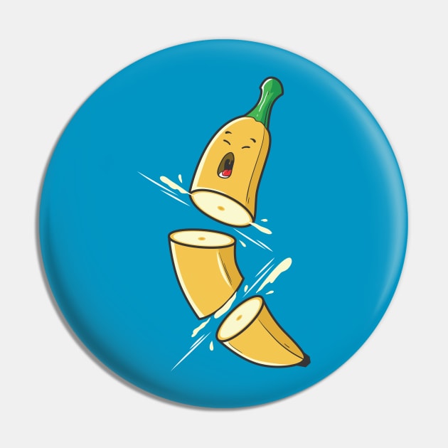 Banana Sliced Fruit Pin by Kachow ZA