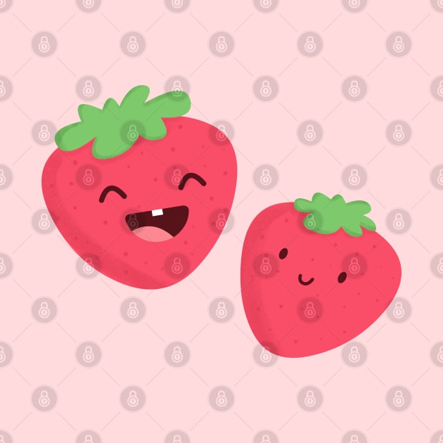 Happy Strawberries by cartoonbeing