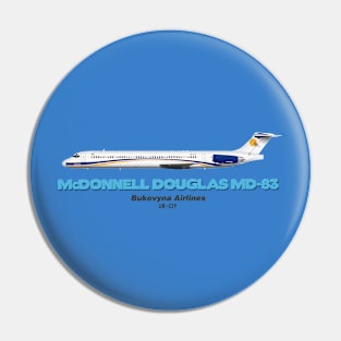 McDonnell Douglas MD-83 - Bukovyna Airlines Pin