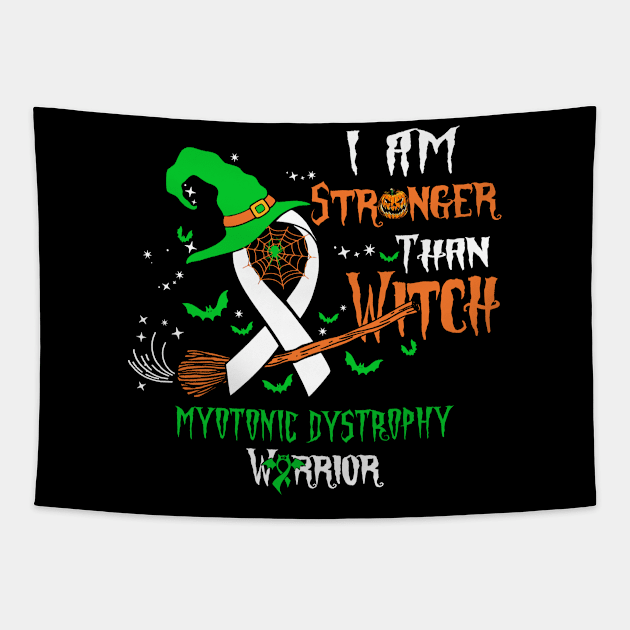 Myotonic Dystrophy Awareness I Am Stronger Than Witch Tapestry by KHANH HUYEN