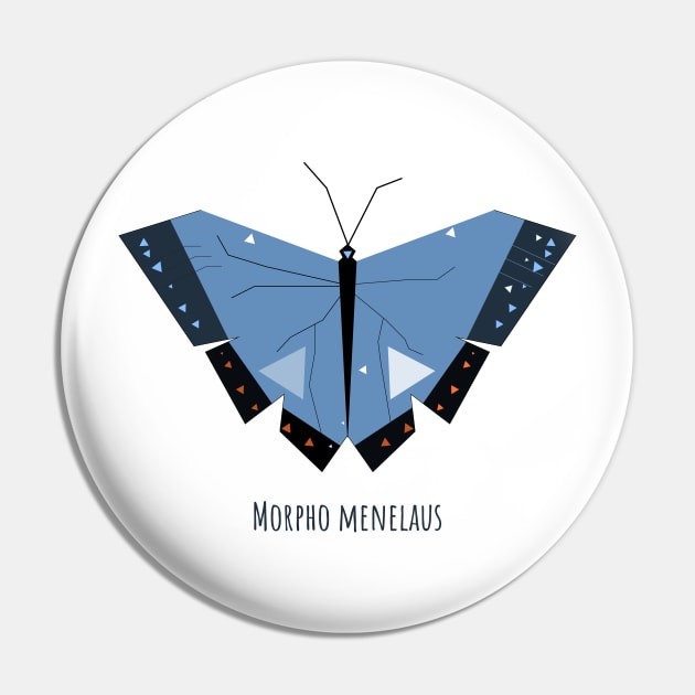 Morpho menelaus Blue butterfly Pin by Kirovair