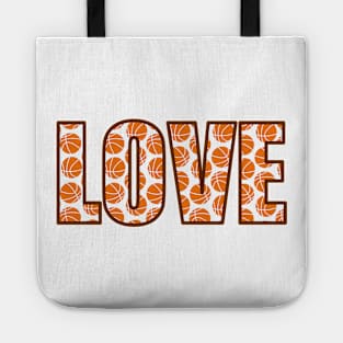 Love basketball Tote