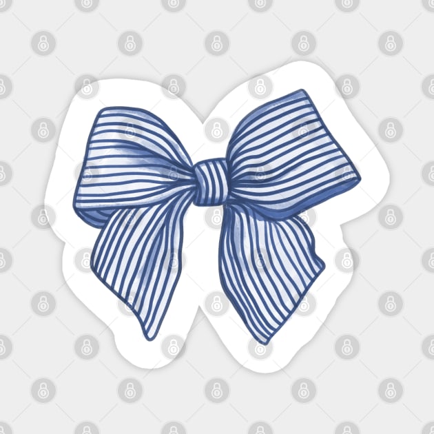 NAVY RIBBON MAGNET 