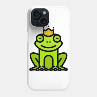 Frog Toad King Crown Lime Green Phone Case