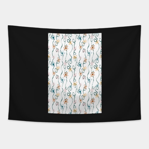 scribble vines Tapestry by B0red