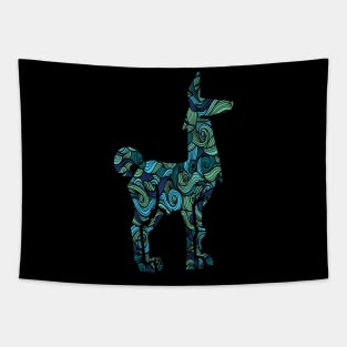 Funny giraffe colorful tshirt Tapestry