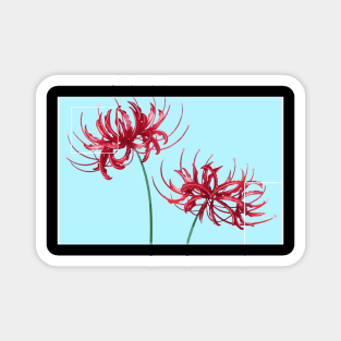 Red Spider Lily Lycoris Recoil Anime Fanart Lycoris Radiata Death Flower In Anime Gift Magnet