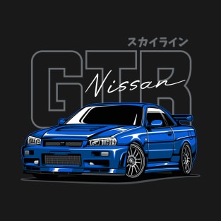 GTR R34 Blue T-Shirt