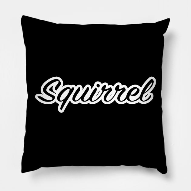 Squirrel T-Shirt Pillow by lenn