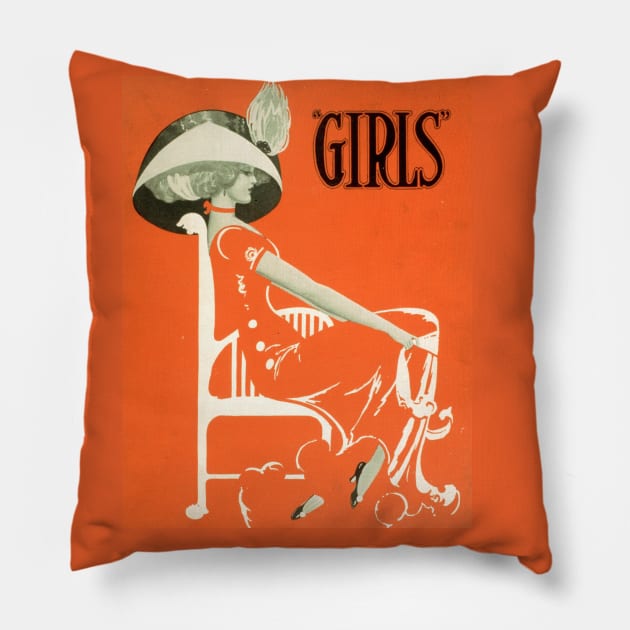 Clyde Fitch's Girls Pillow by fiorellaft