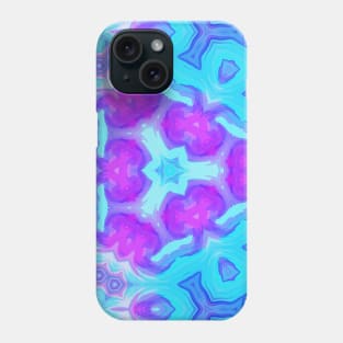 Kaleidoscope of Crystal Lines Of Purples and Blue Phone Case