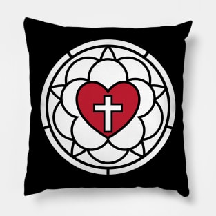 Martin Luther's symbol of the rose Pillow