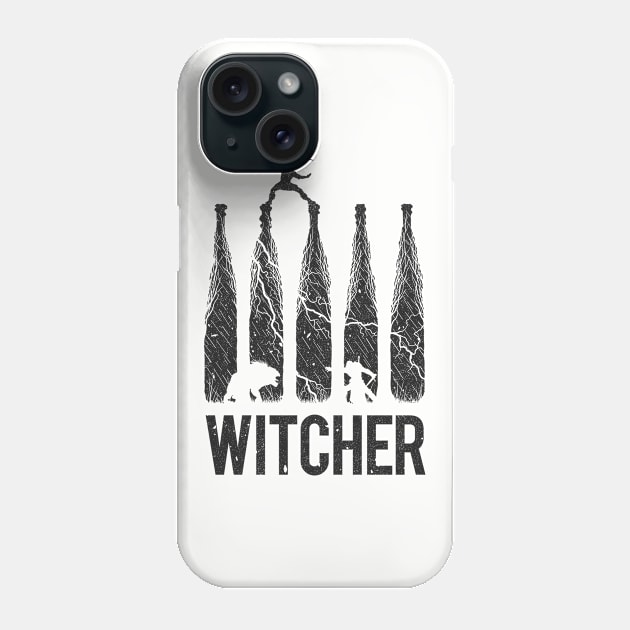 The Witcher - title silhouette (W) Phone Case by Mandos92