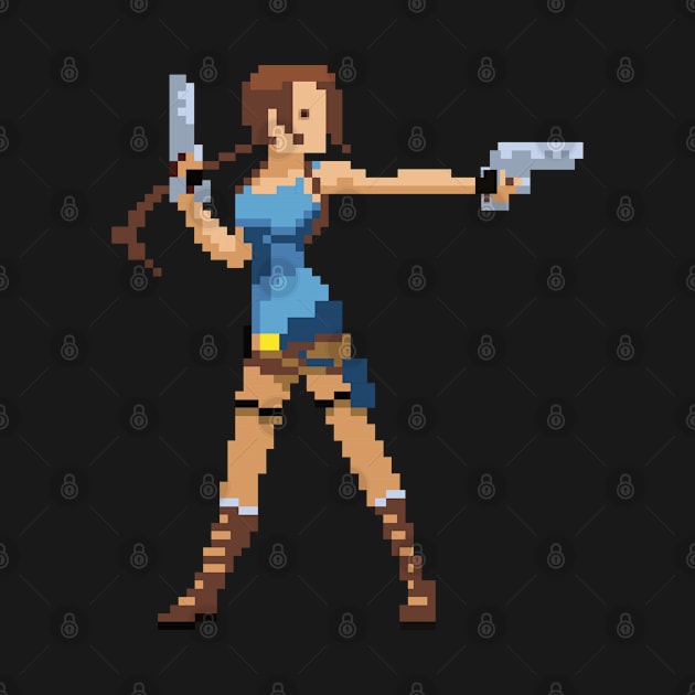 8 Bit Tomb Raider Lara Croft by Maljonic