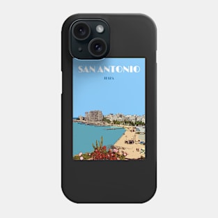 San Antonio Ibiza Vintage Travel Poster Phone Case