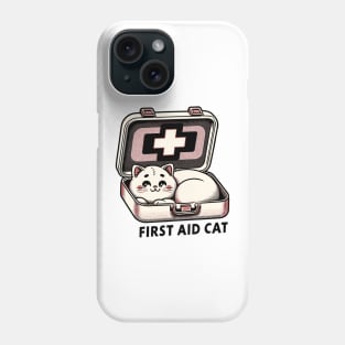 First Aid Cat Pun Nurse Doctor Healthcare Novelty Funny Cat Phone Case