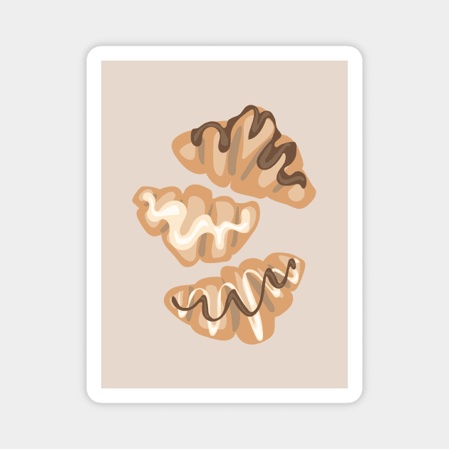 Croissants Magnet by JoBerk