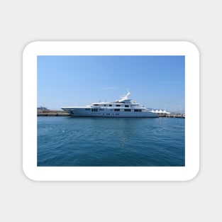 Cannes Luxury Yacht tranquil Mediterranean retreat Magnet