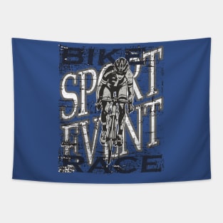 Sport Event Bike Race Abstract Tapestry