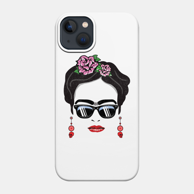 Women’s Feminist Icon: Mexican Folk Artist Frida & Sun Glasses - Frida Kahlo - Phone Case